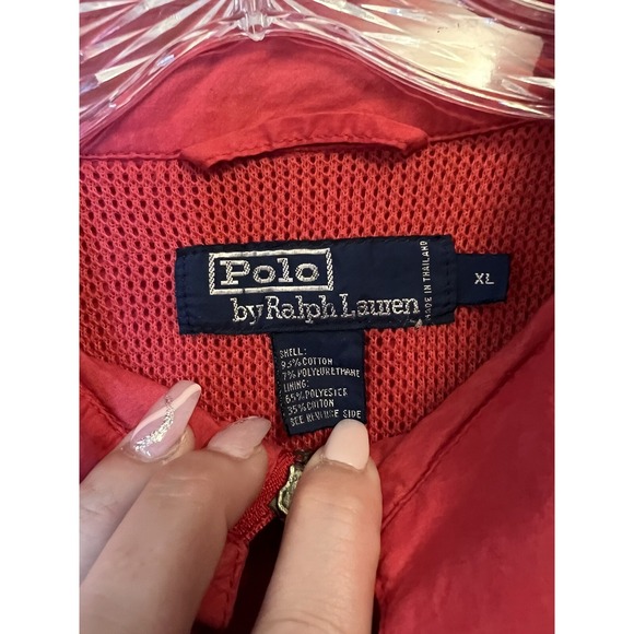 Polo Ralph Lauren Men's XL Vintage Windbreaker Jacket Blue & Red - Picture 2 of 8